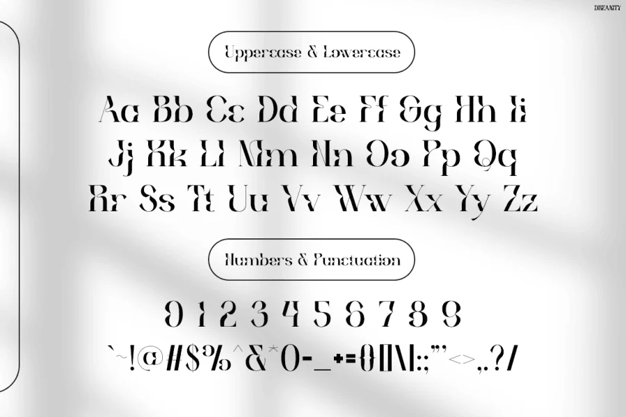 Dreamty Font preview 2