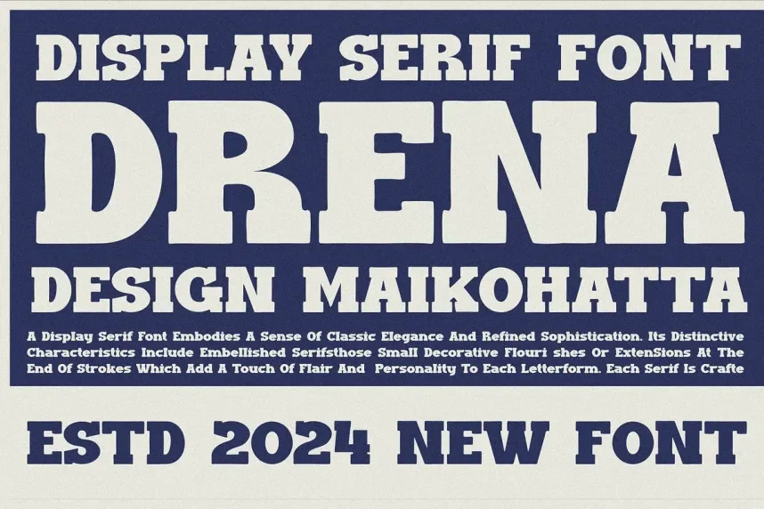 Drena Font preview 5
