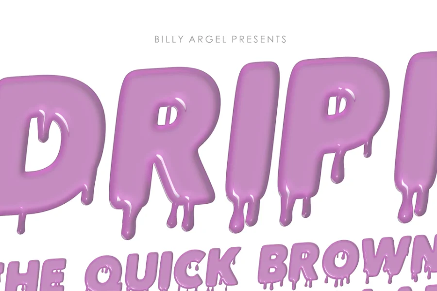 DRIPINK PERSONAL USE Font preview 10