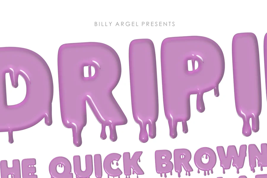 DRIPINK PERSONAL USE Font preview 12