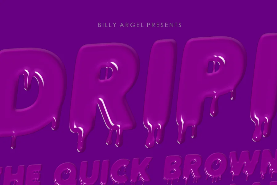 DRIPINK PERSONAL USE Font preview 6