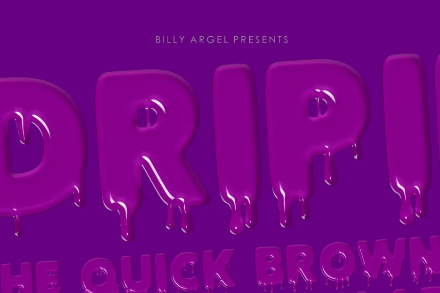 DRIPINK PERSONAL USE Font preview 9