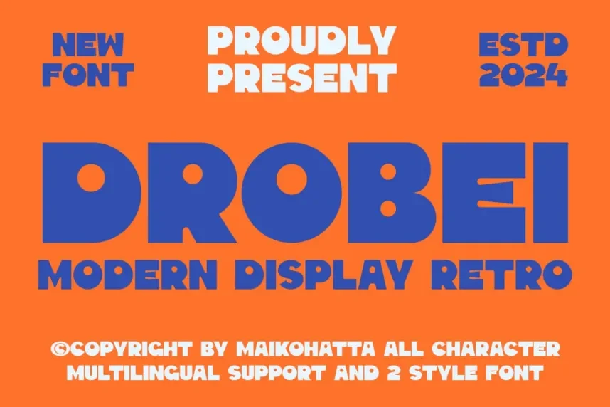 Drobei Font preview 2