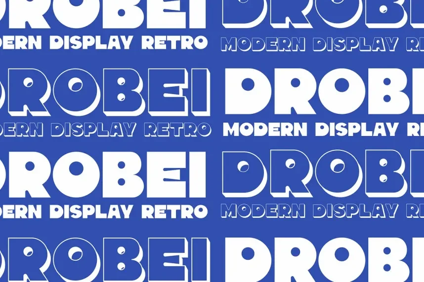 Drobei Font preview 4