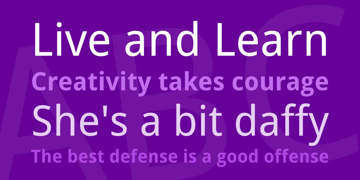 Droid Sans Font Family preview 2