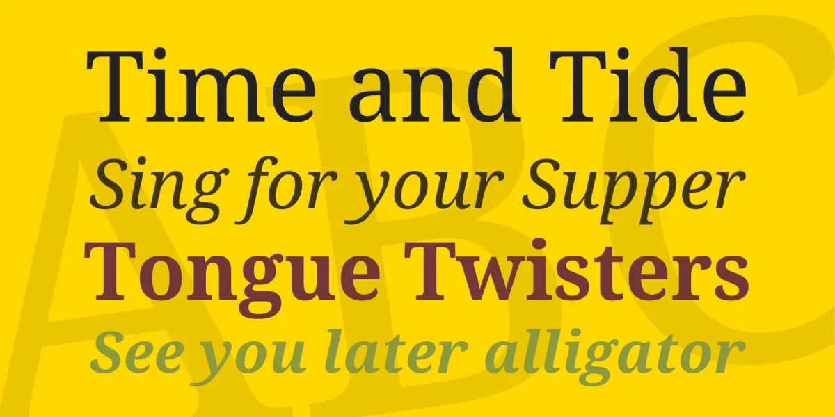 Droid Serif Font Family preview 2