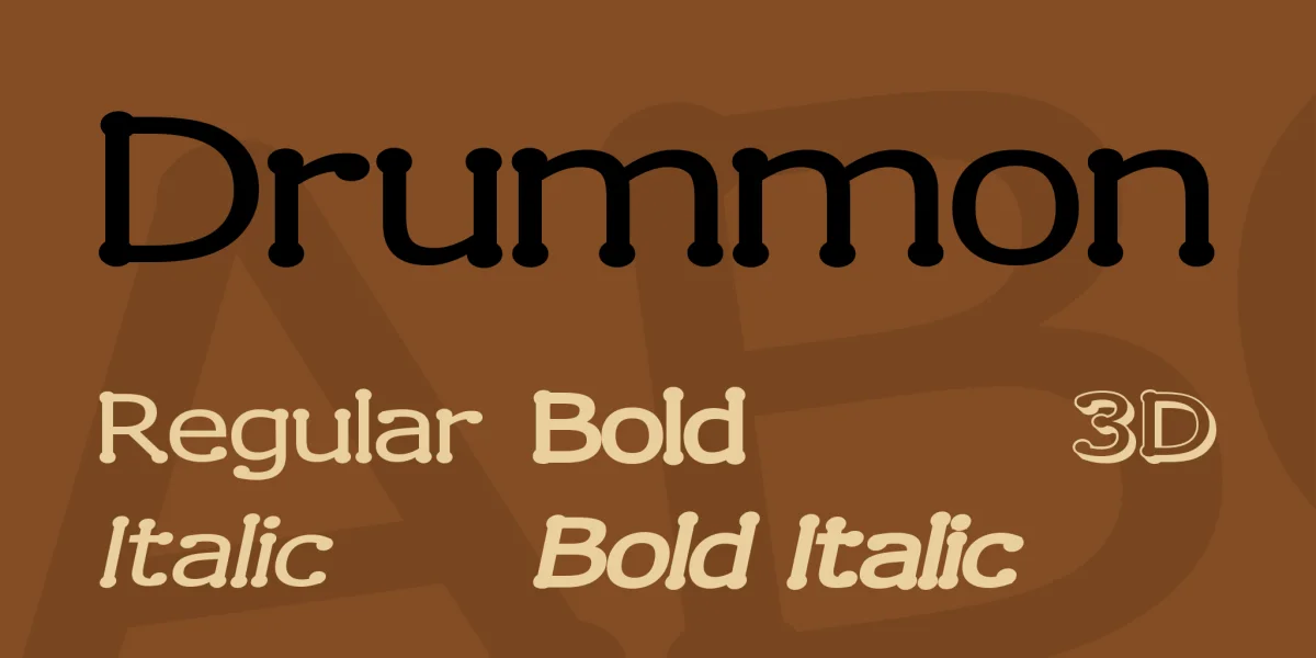 Drummon Font Family