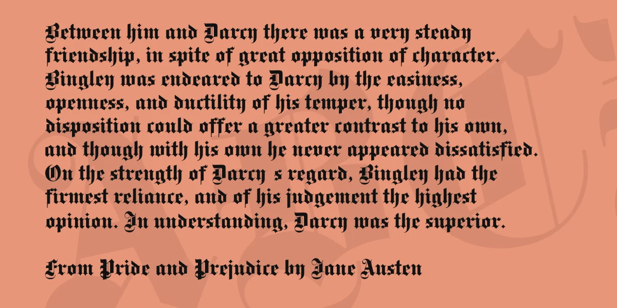 DS Fette Gotisch Font preview 3