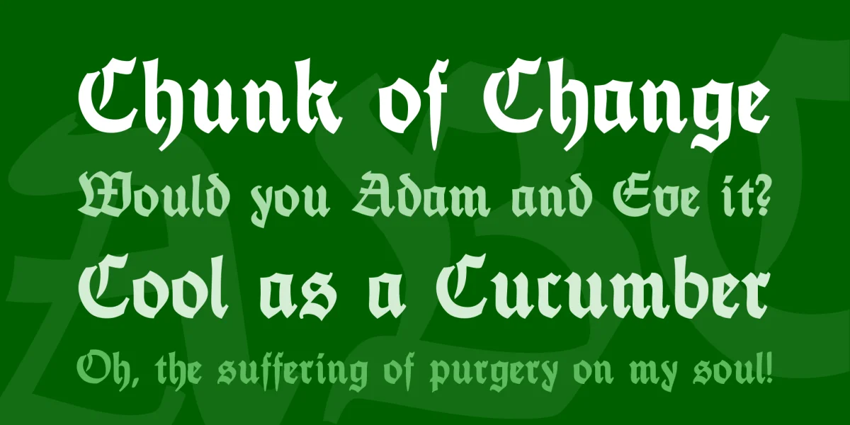 DS FetteThannhaeuser Font preview 2