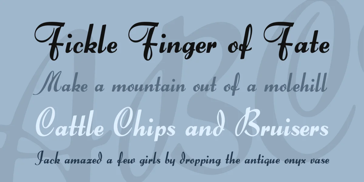 DS Forelle Font preview 2