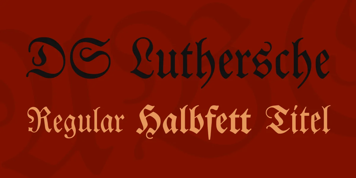 DS Luthersche Font Family