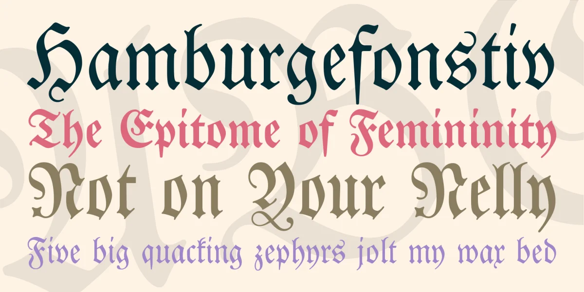 DS Luthersche Font Family preview 2
