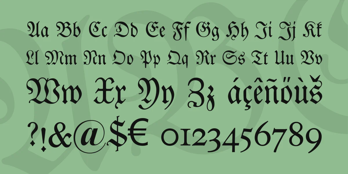 DS Luthersche Font Family preview 4