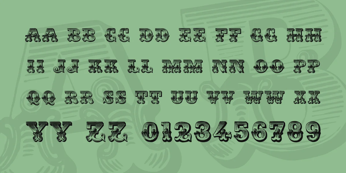 DS Romantiques Font preview 2