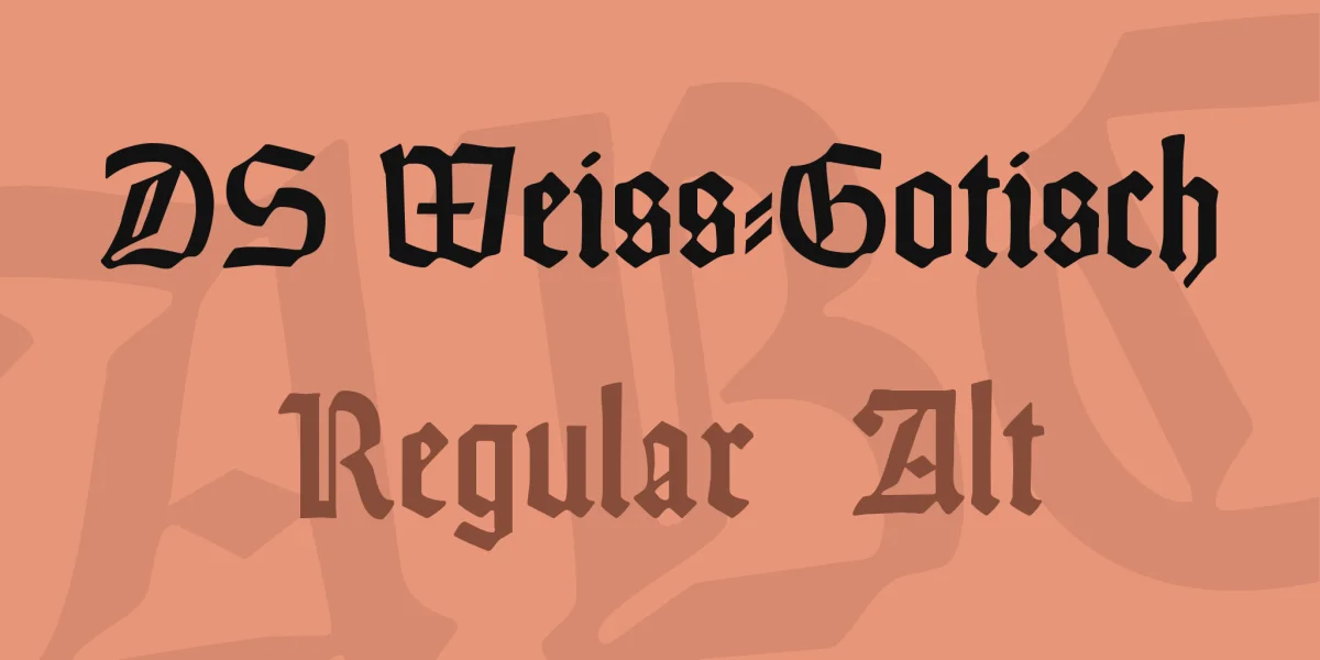 DS Weiss-Gotisch Font Family