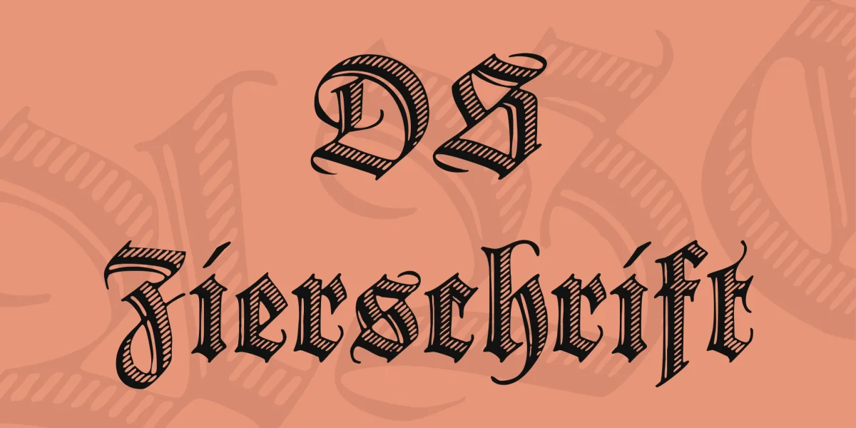 DS Zierschrift Font