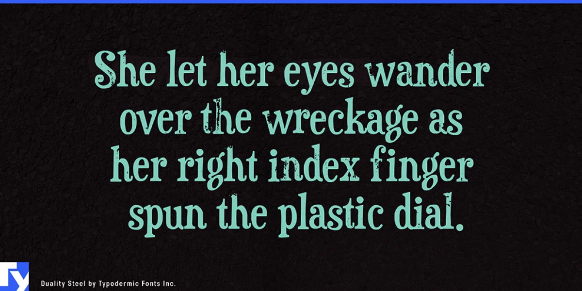 Duality Font preview 2