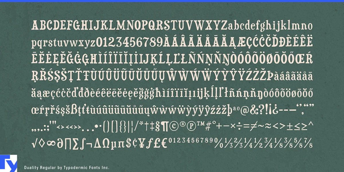 Duality Font preview 5