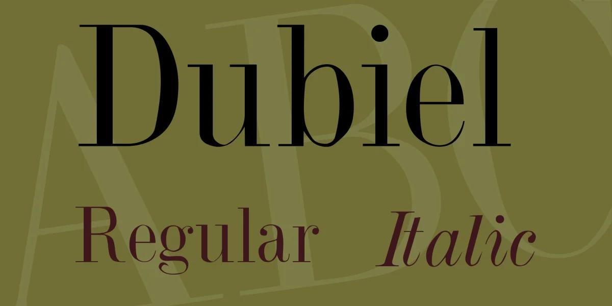 Dubiel Font Family
