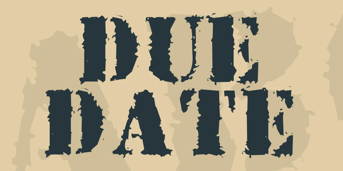 Due Date Font