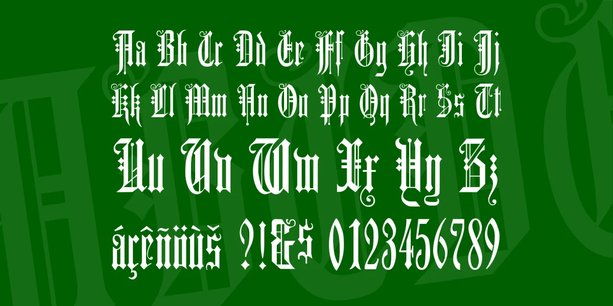 Duerer Gotisch Font preview 2