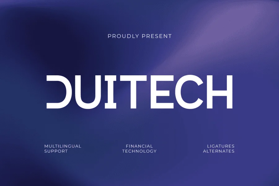 Duitech Trial Font