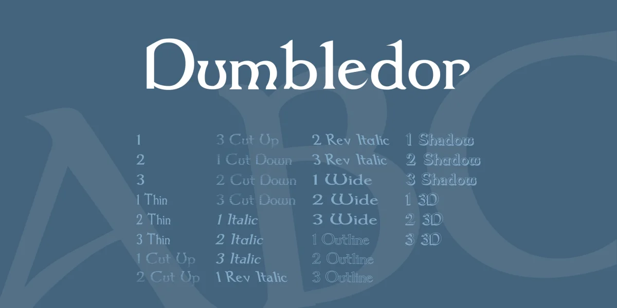 Dumbledor Font Family