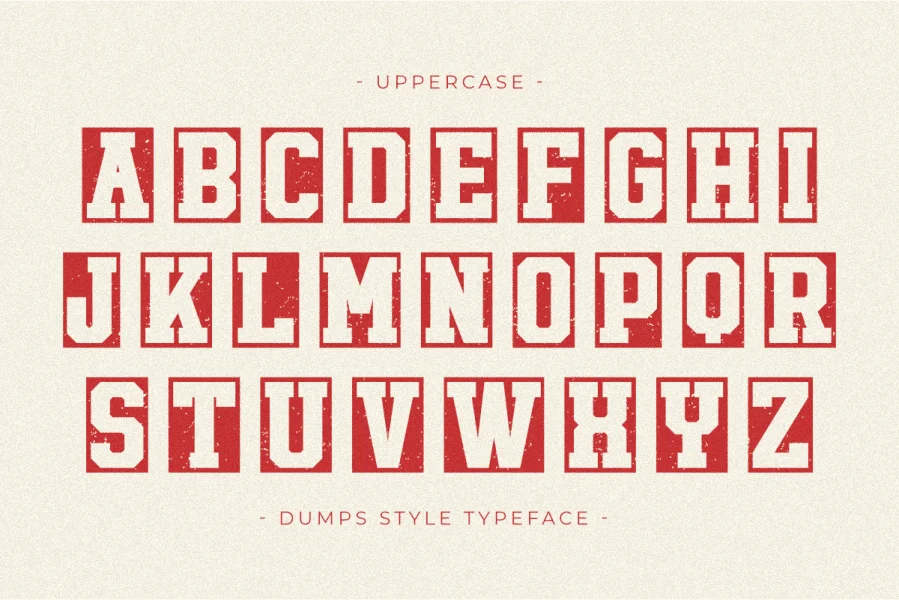 Dumps Style Font preview 5