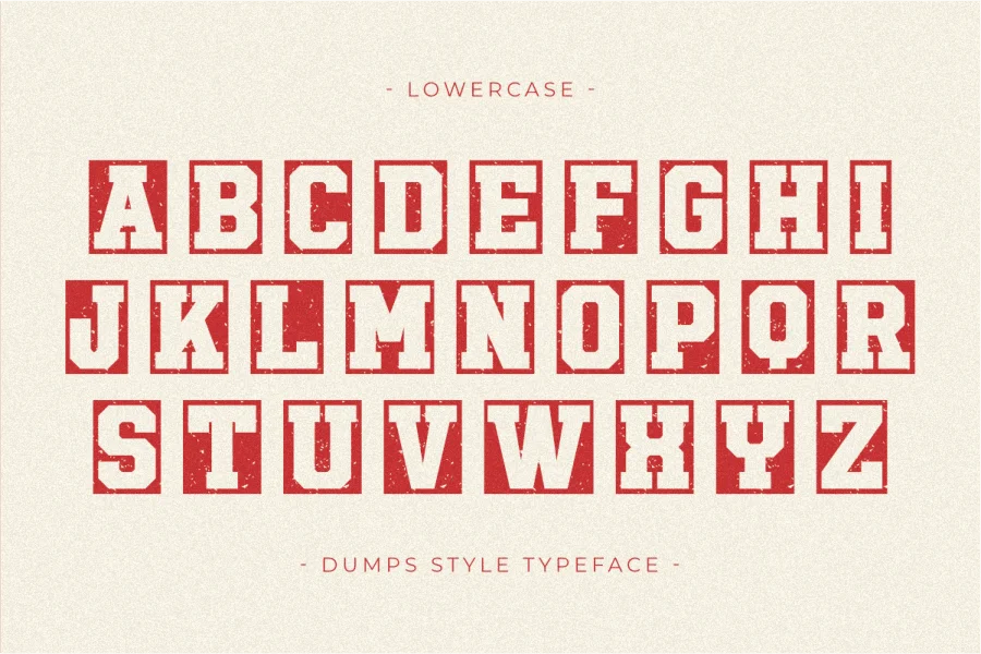 Dumps Style Font preview 6
