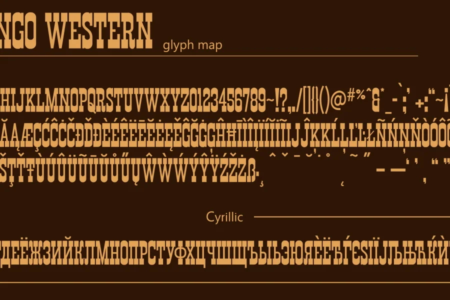 Durango Western Eroded Font preview 3