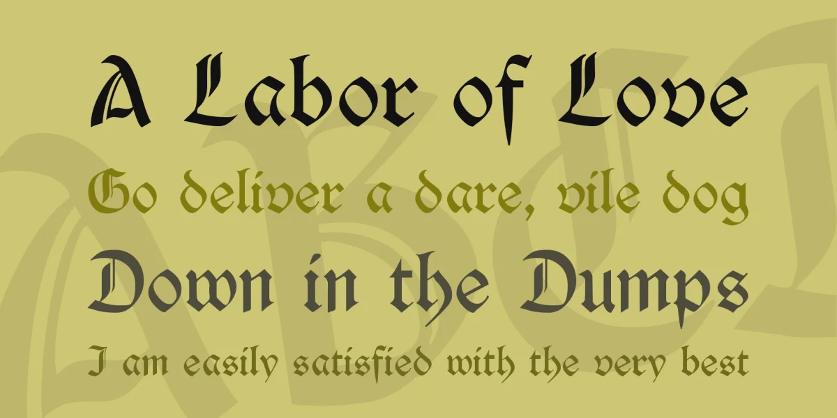Durwent Font preview 2