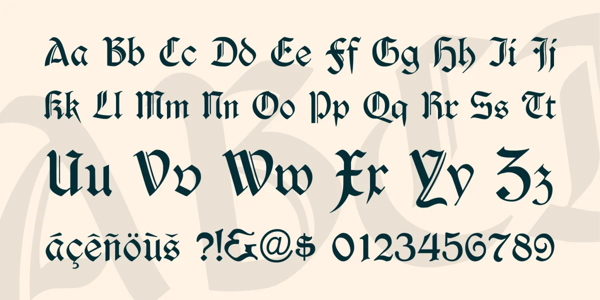Durwent Font preview 4