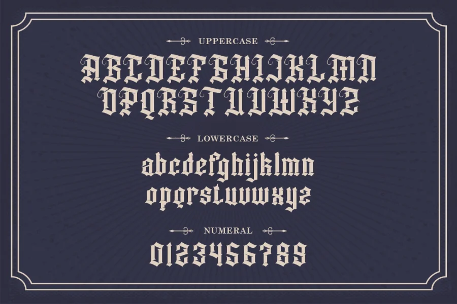 Dutchbrigade Font preview 2