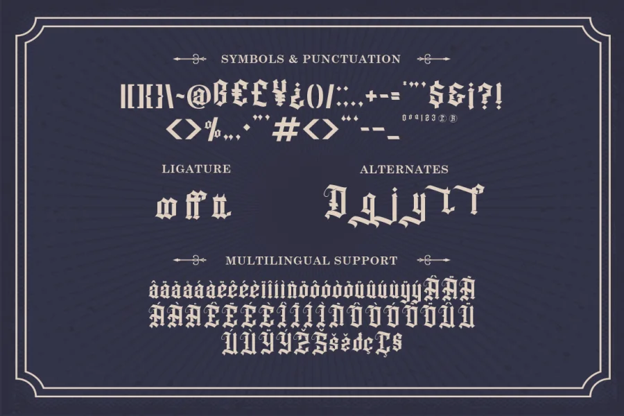 Dutchbrigade Font preview 3