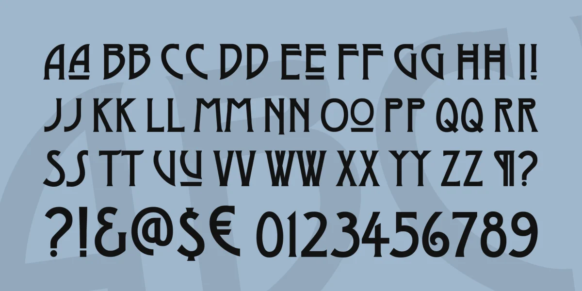 Dyer Arts and Crafts Font preview 3