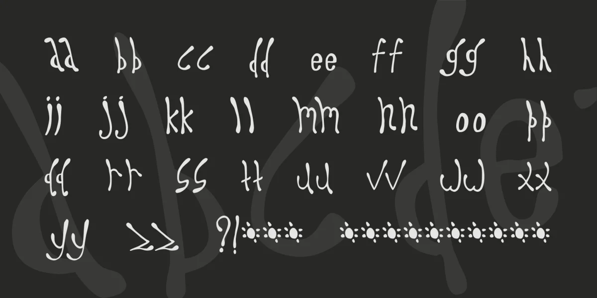 Dysprosium Font preview 4