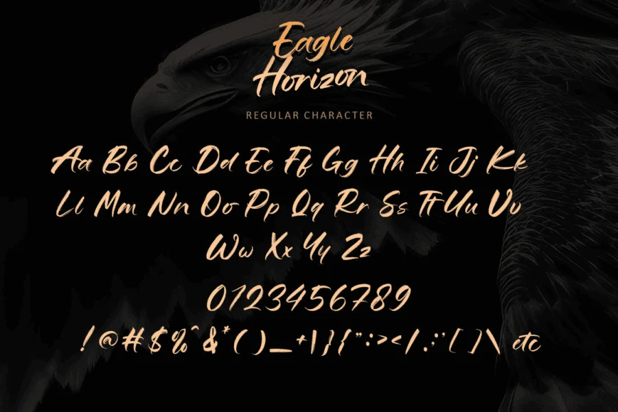 Eagle Horizon-Personal use Font preview 10