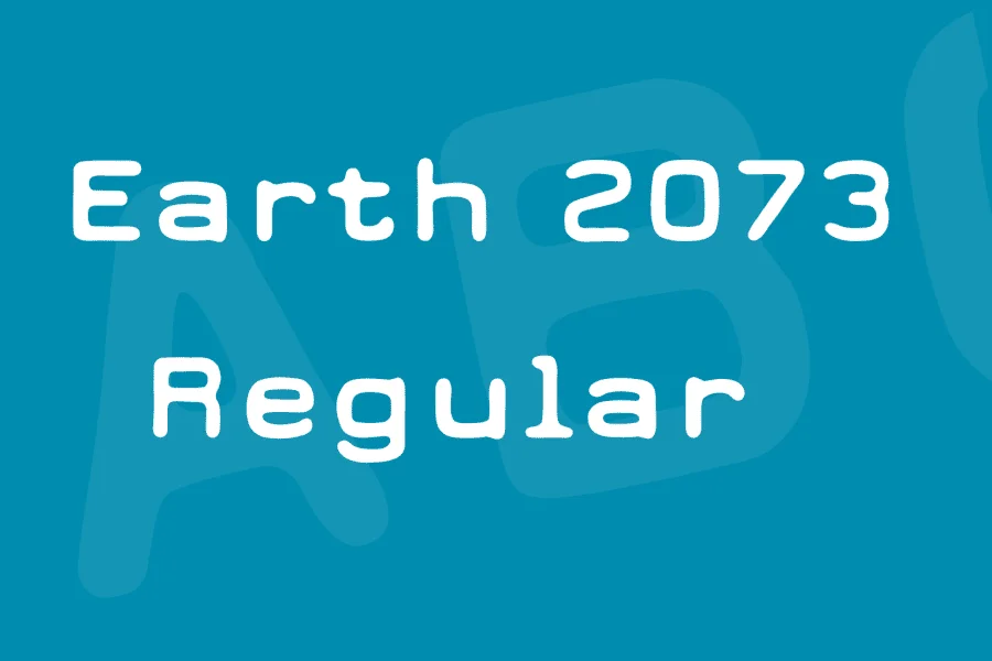 Earth 2073 Font preview 2