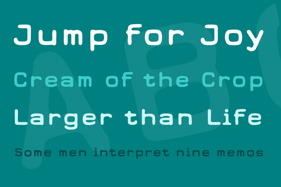Earth 2073 Font preview 3