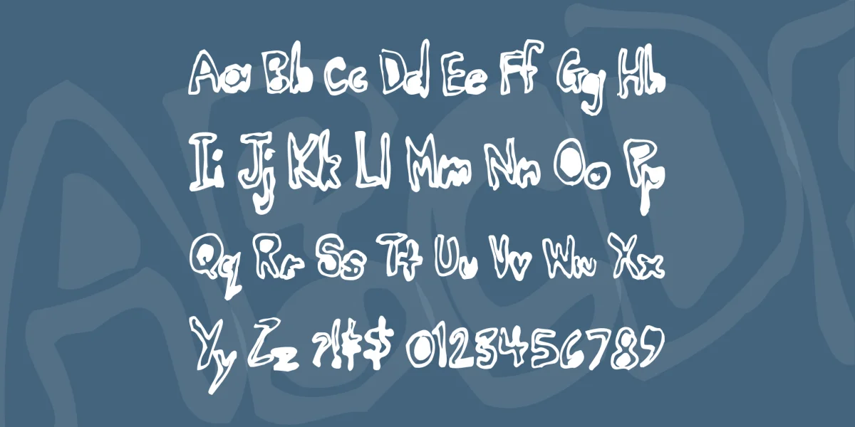 Earwax Font preview 3