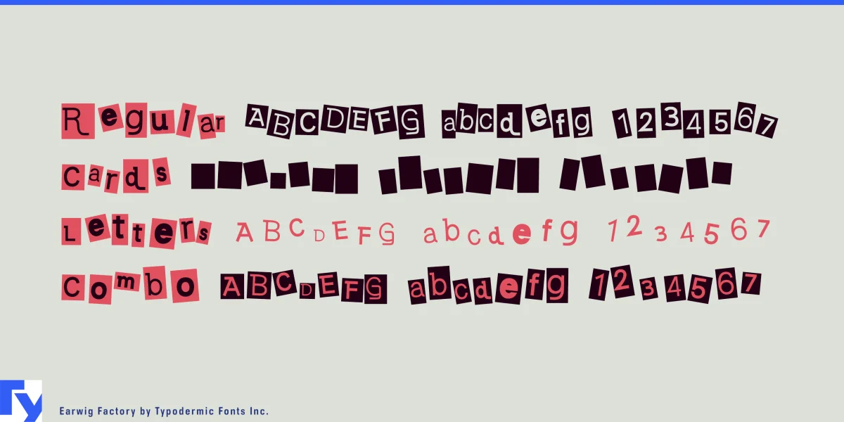 Earwig Factory Font preview 4