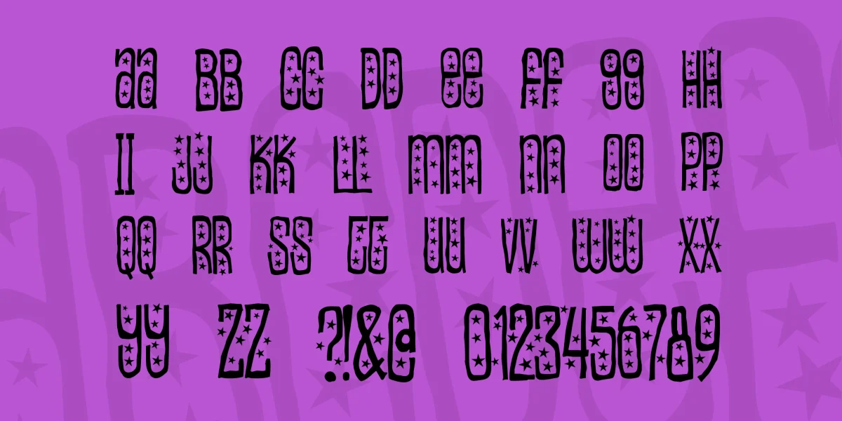 Easily amused Font preview 2