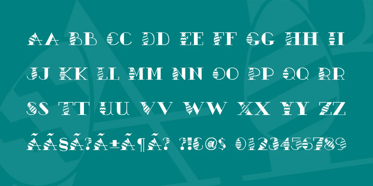 Easter Egg Font preview 2