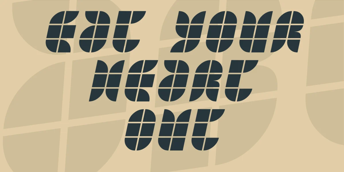 Eat your heart out Font