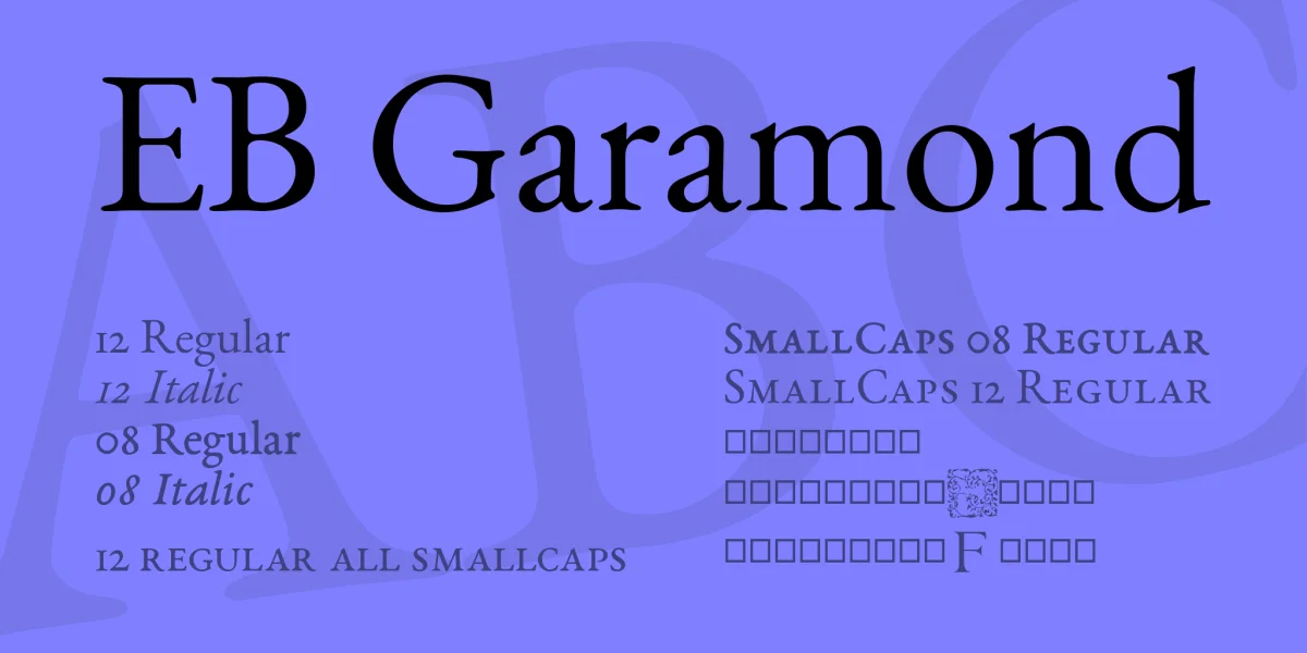 EB Garamond Font Family