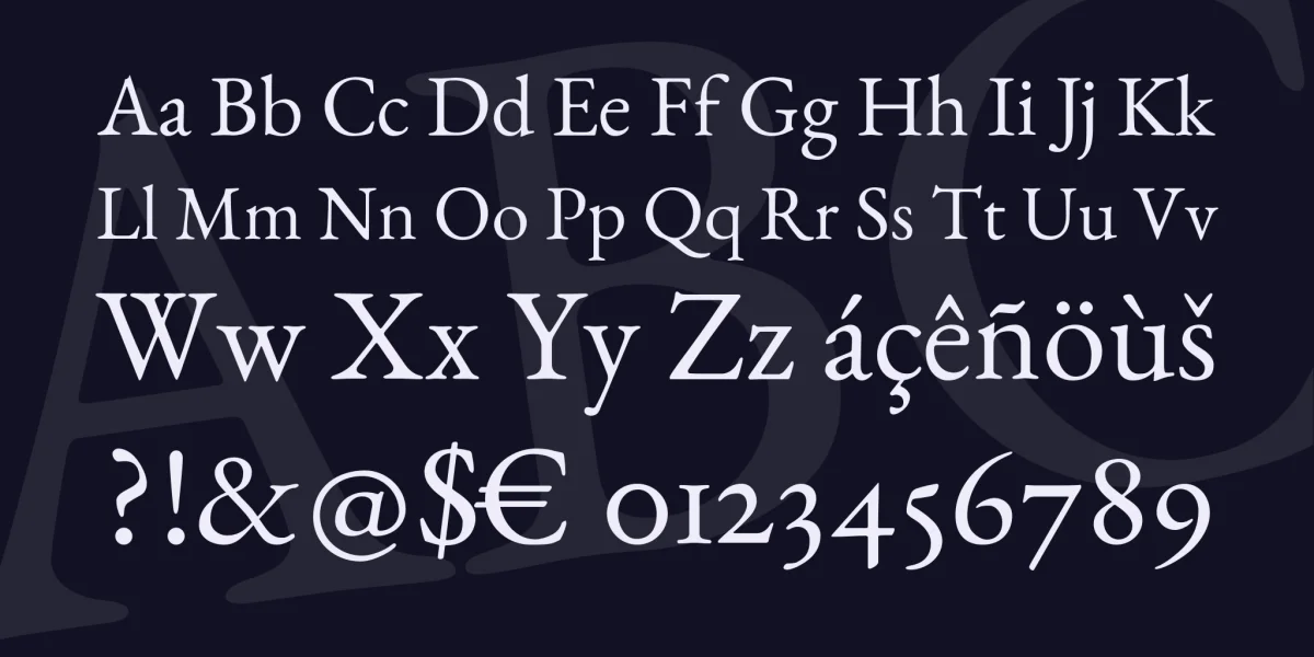EB Garamond Font Family preview 4