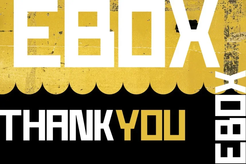 Ebox Font preview 6