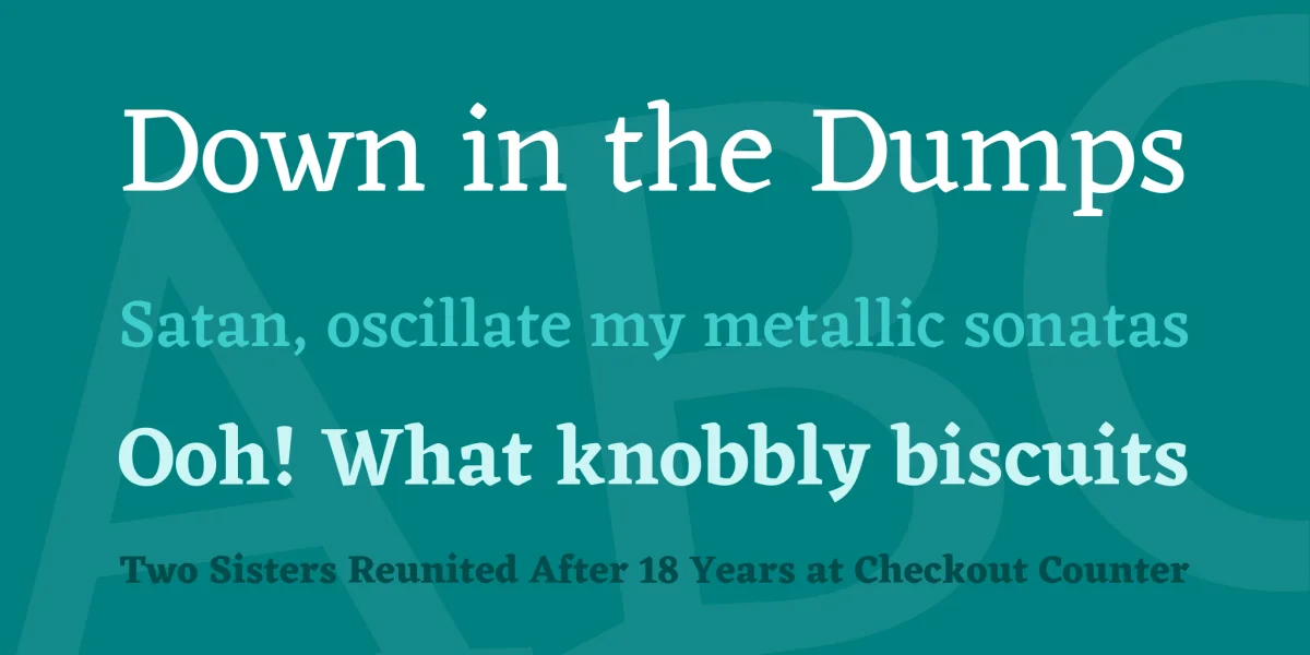 Eczar Font Family preview 2