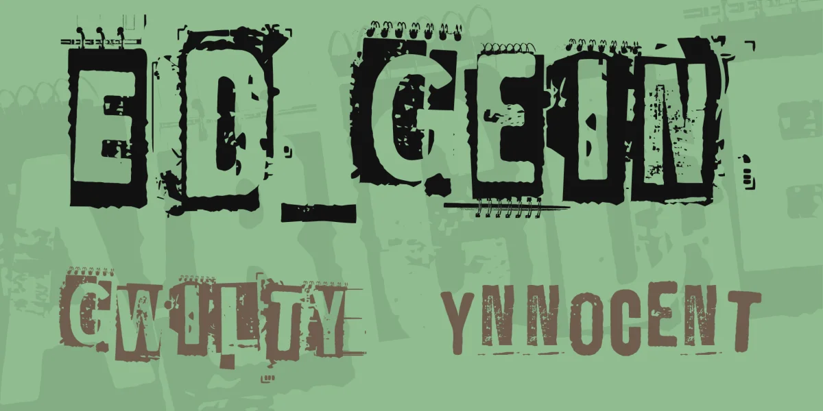 Ed_Gein Font Family preview 3