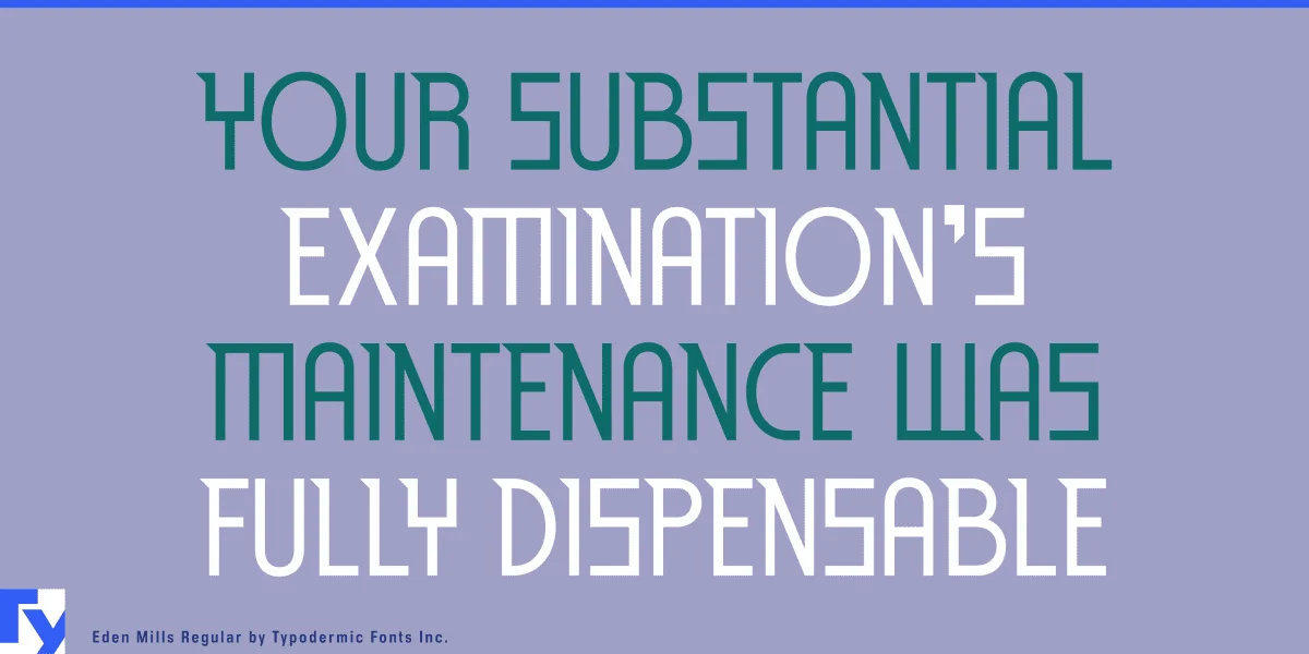 Eden Mills Font Family preview 2